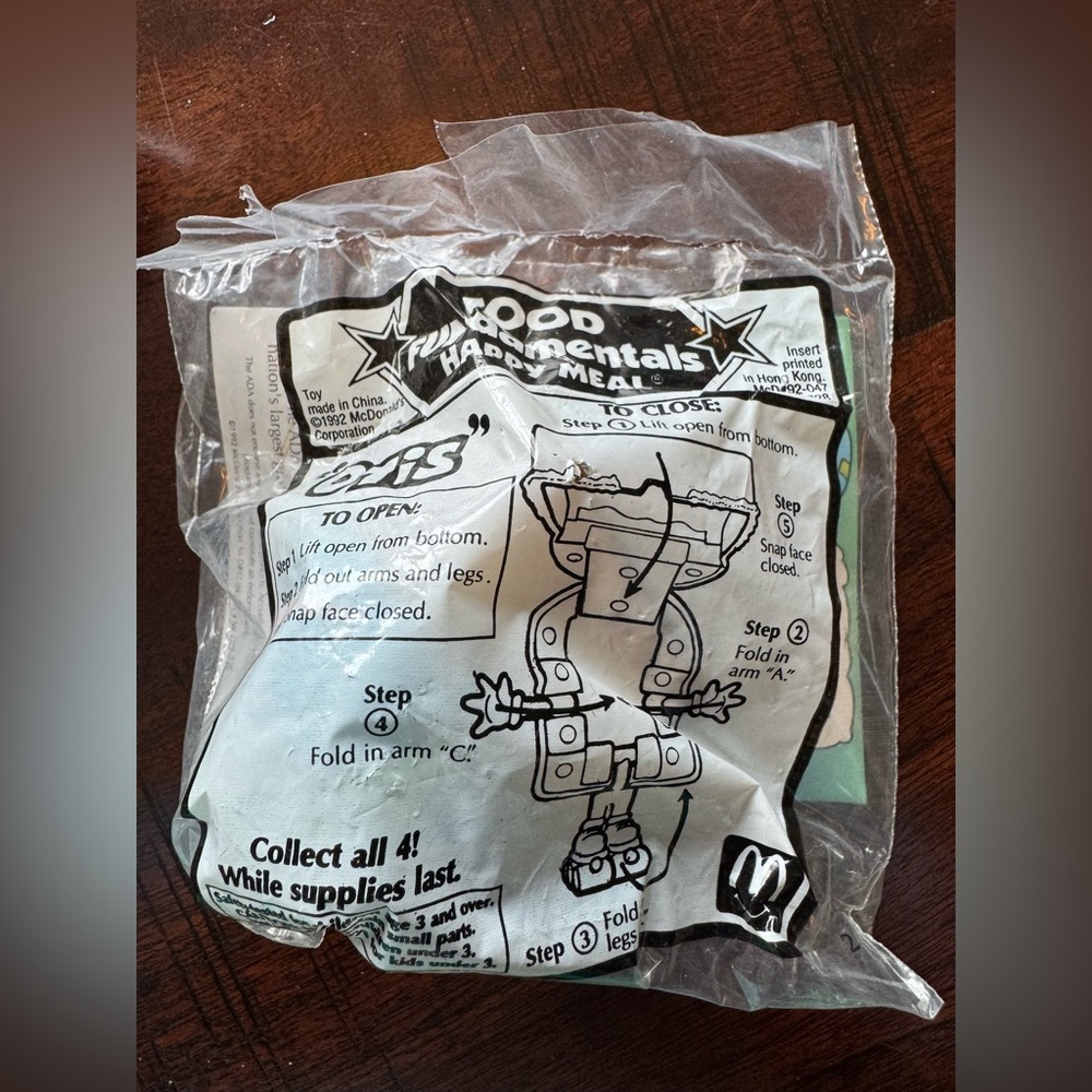 Vintage 1992 McDonald’s Food FUNdamentals Happy Meal Toys Ruby & Otis Sealed Lot - Picture 5 of 5